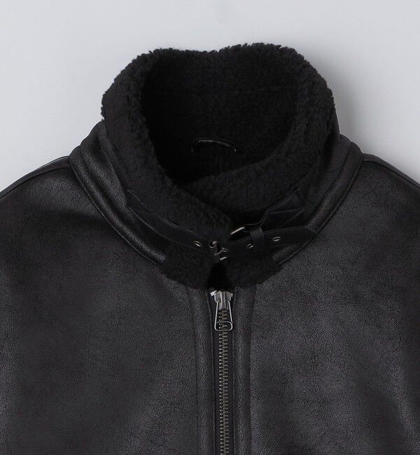 SHIPS「BENCH MARKING SHIRTS: フェイク ムートン B3 ブルゾン」|その他|