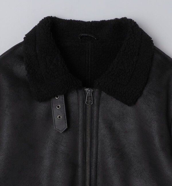 SHIPS「BENCH MARKING SHIRTS: フェイク ムートン B3 ブルゾン」|その他|