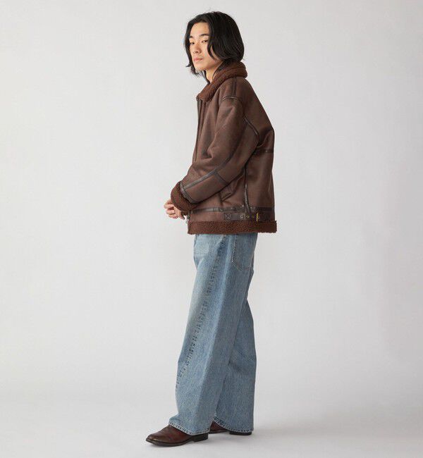 SHIPS「BENCH MARKING SHIRTS: フェイク ムートン B3 ブルゾン」|その他|