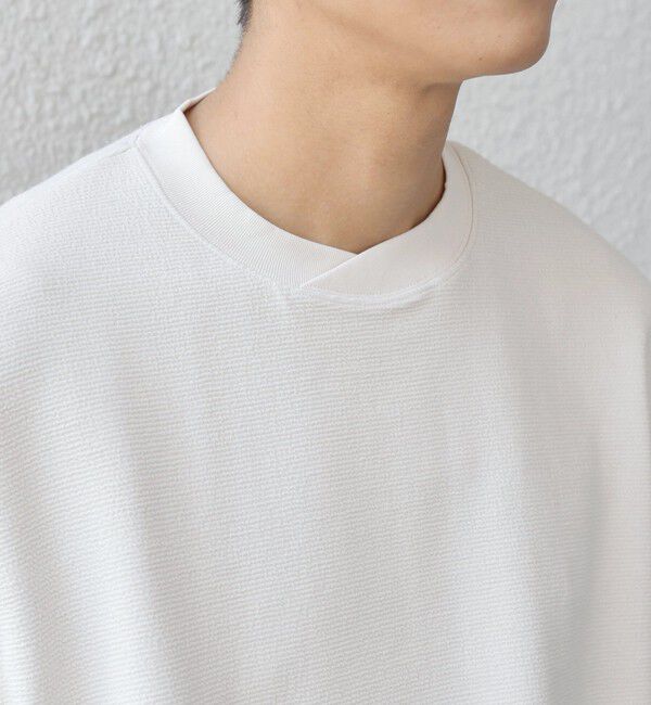 SHIPS any「SHIPS any:〈洗濯機可能〉フクレ ジャガード ダンボール レイヤード ネック プルオーバー◇」|スウェット・ジャージ|