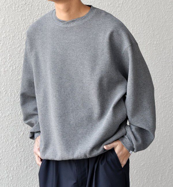 SHIPS any「SHIPS any:〈洗濯機可能〉フクレ ジャガード ダンボール レイヤード ネック プルオーバー◇」|スウェット・ジャージ|