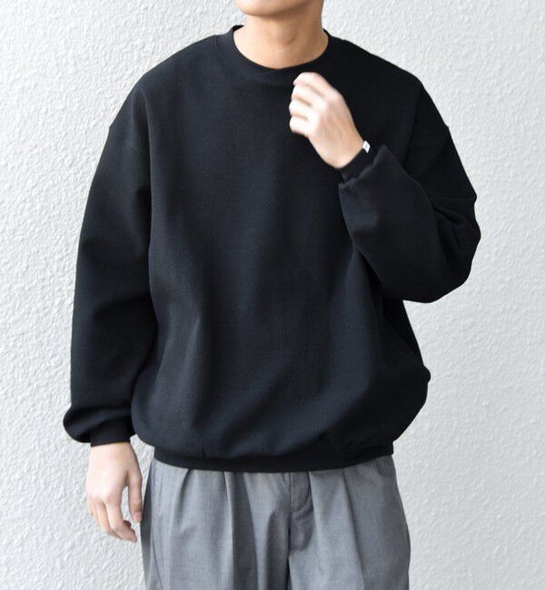 SHIPS any「SHIPS any:〈洗濯機可能〉フクレ ジャガード ダンボール レイヤード ネック プルオーバー◇」|スウェット・ジャージ|