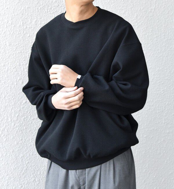 SHIPS any「SHIPS any:〈洗濯機可能〉フクレ ジャガード ダンボール レイヤード ネック プルオーバー◇」|スウェット・ジャージ|