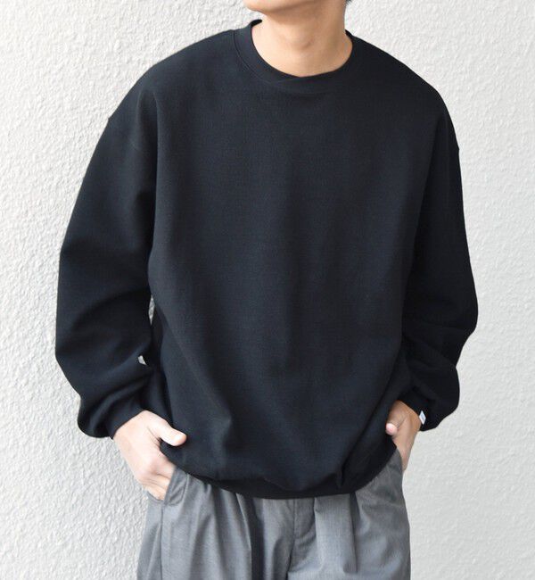 SHIPS any「SHIPS any:〈洗濯機可能〉フクレ ジャガード ダンボール レイヤード ネック プルオーバー◇」|スウェット・ジャージ|