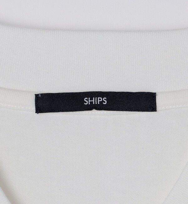 SHIPS「【WEB限定】SHIPS:〈手洗い可能/抗菌/防臭〉シルケット ビズ Vネック ロングスリーブ」|Tシャツ・カットソー|