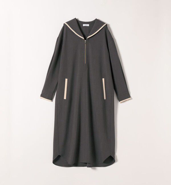 SHIPS any「《予約》SHIPS any:〈洗濯機可能〉セーラーカラー 配色 ジップ ワンピース」|ワンピース|