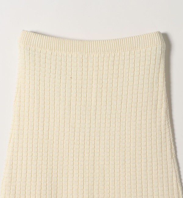 SHIPS any「《予約》SHIPS any:〈手洗い可能〉バスケット編み 配色 ライン タイト スカート」|スカート|