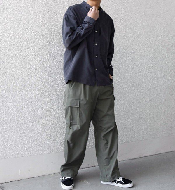 SHIPS any「SHIPS any:〈洗濯機可能〉フェード ピーチスキン ポケット バンドカラー シャツ 26SS◆」|シャツ・ブラウス|