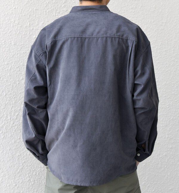 SHIPS any「SHIPS any:〈洗濯機可能〉フェード ピーチスキン ポケット バンドカラー シャツ 26SS◆」|シャツ・ブラウス|