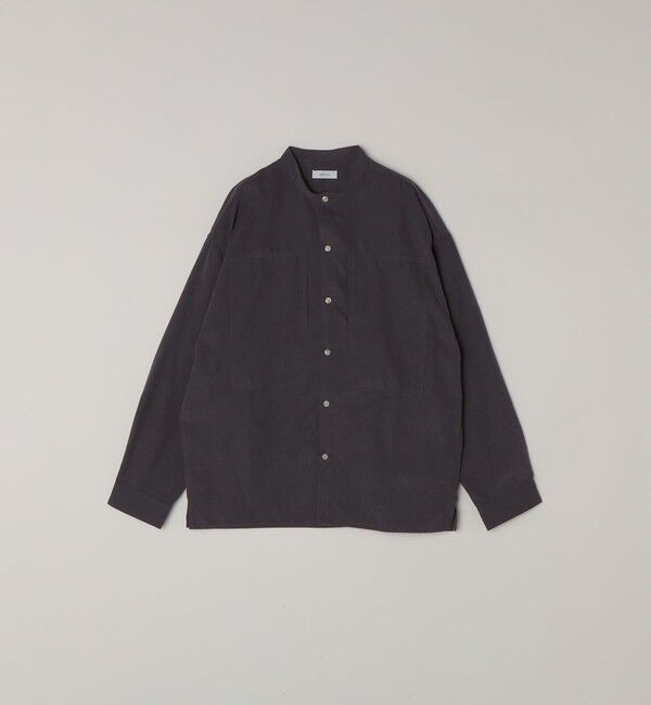 SHIPS any「SHIPS any:〈洗濯機可能〉フェード ピーチスキン ポケット バンドカラー シャツ 26SS◆」|シャツ・ブラウス|