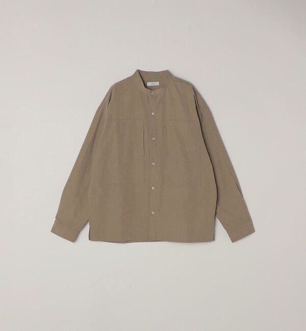 SHIPS any「SHIPS any:〈洗濯機可能〉フェード ピーチスキン ポケット バンドカラー シャツ 26SS◆」|シャツ・ブラウス|