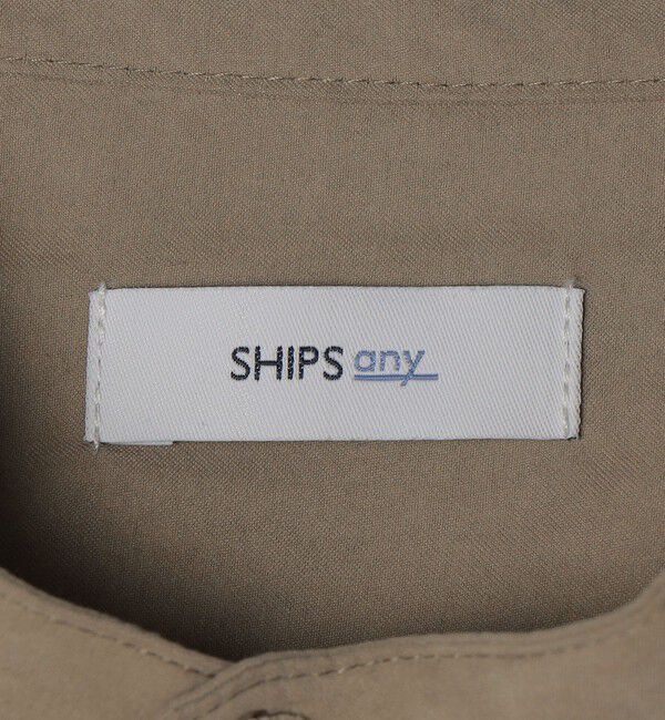 SHIPS any「SHIPS any:〈洗濯機可能〉フェード ピーチスキン ポケット バンドカラー シャツ 26SS◆」|シャツ・ブラウス|