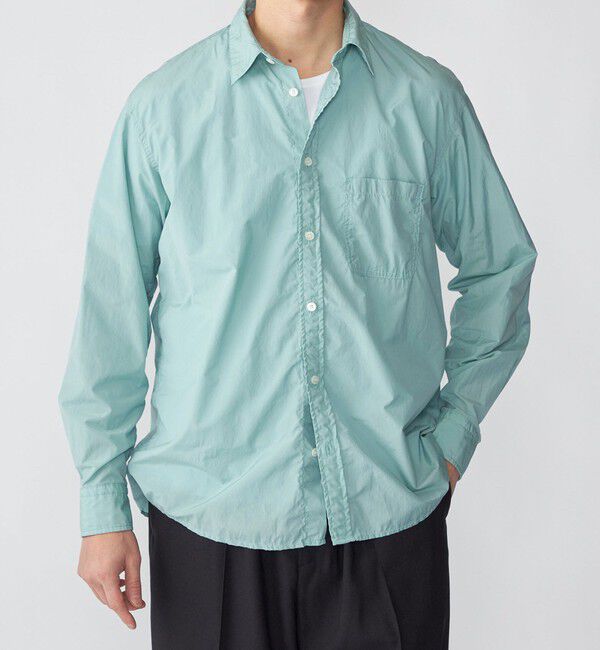 SHIPS「SHIPS: FAbRICA ロングスリーブ レギュラーカラー シャツ」|シャツ・ブラウス|ライトブルー