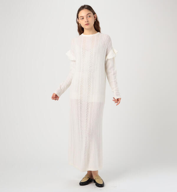 Ballsey「フォルテッドレース フリルスリーブワンピース」|ワンピース|