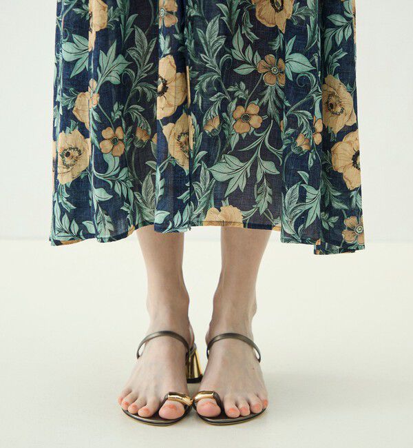 MACPHEE「【WEB先行予約】ウォールペーパープリント ノースリーブワンピース」|ワンピース|