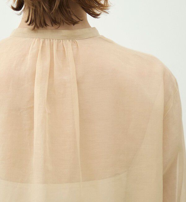 MACPHEE「シルクブレンドスラブ プルオーバーブラウス」|シャツ・ブラウス|