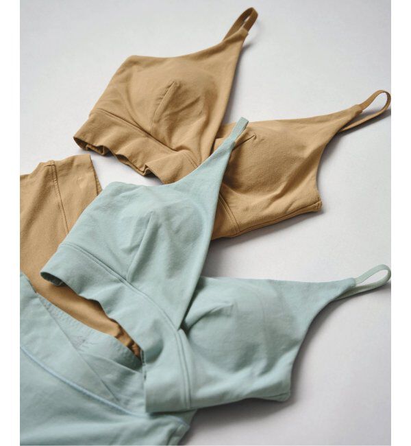 EMILYWEEK「【for MOM】オーガニックコットン混 マタニティカシュクールブラ（グリーン）」|インナー|