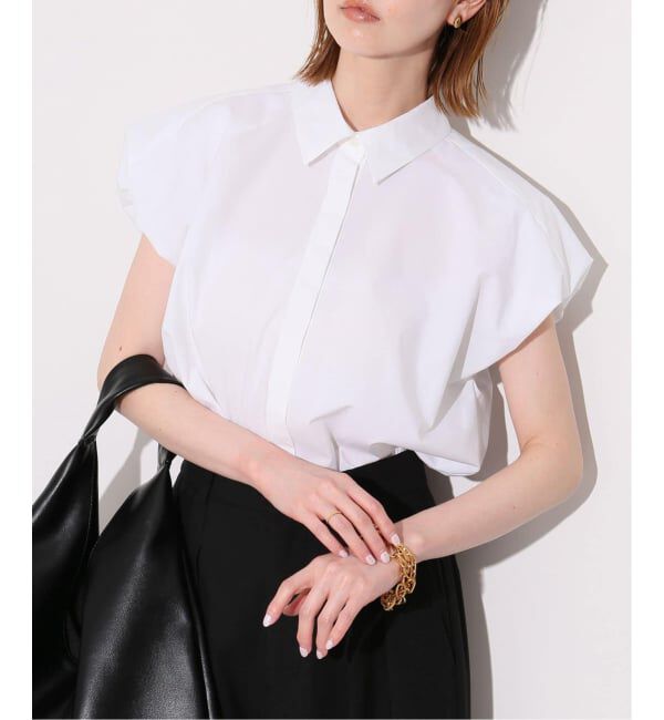 SLOBE IENA「《WEB限定/追加2》バルーンスリーブブラウス」|シャツ・ブラウス|