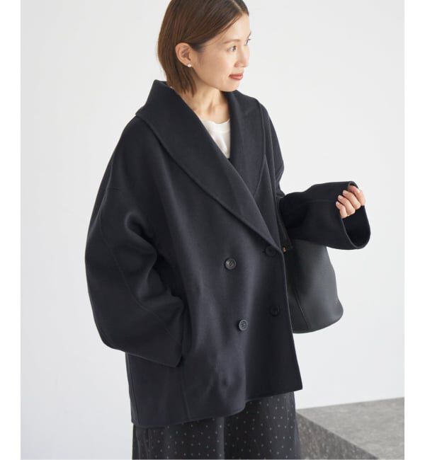 追加2》Super160 ショールカラーハーフコート（IENA）｜ルミネの