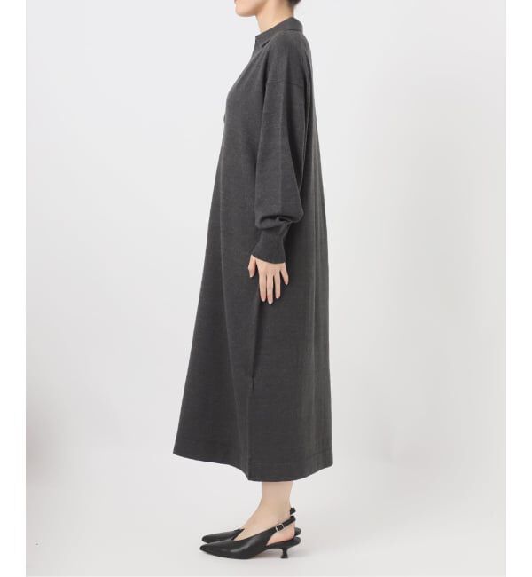 SLOBE IENA「スキッパーニットワンピース」|ワンピース|