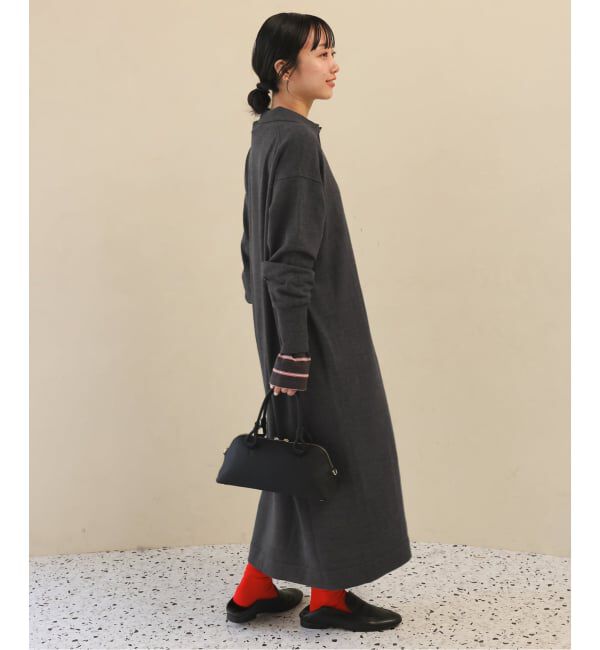 SLOBE IENA「スキッパーニットワンピース」|ワンピース|