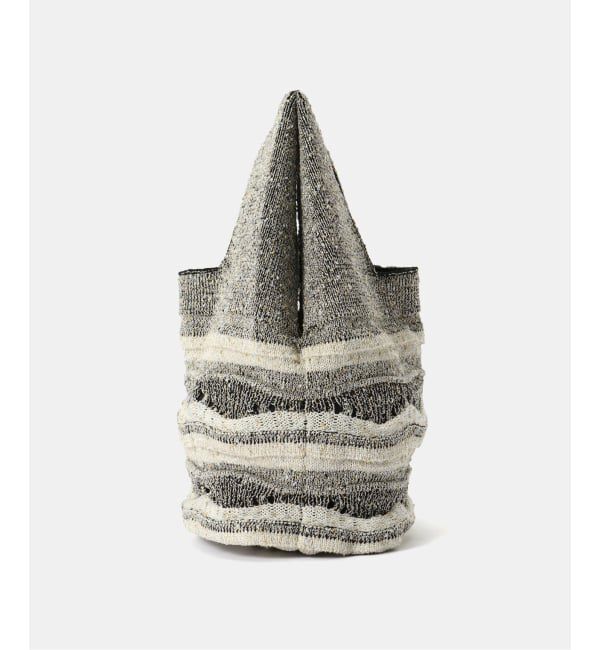 IENA「ラメMIXボーダーニットバッグ」|その他|