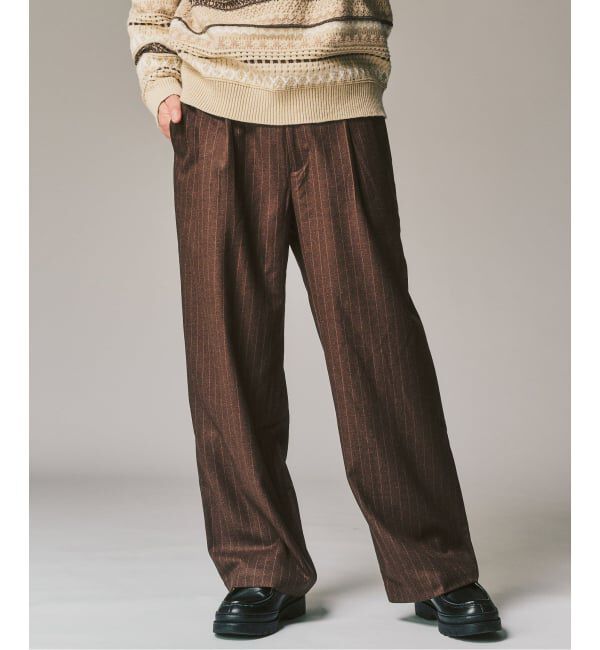 417 EDIFICE「追加【WOOSTEDLIKE】ワイドイージースラックス」|スラックス|