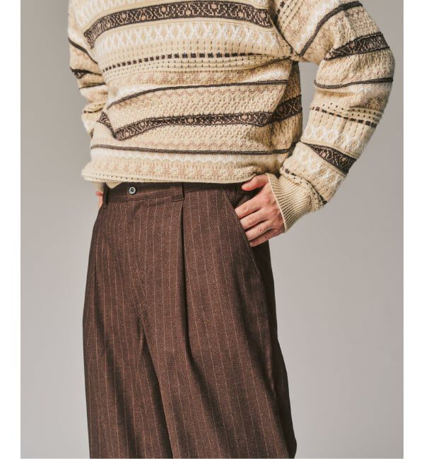 417 EDIFICE「追加【WOOSTEDLIKE】ワイドイージースラックス」|スラックス|