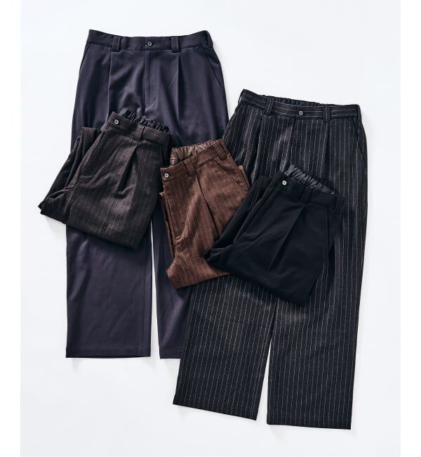 417 EDIFICE「追加【WOOSTEDLIKE】ワイドイージースラックス」|スラックス|