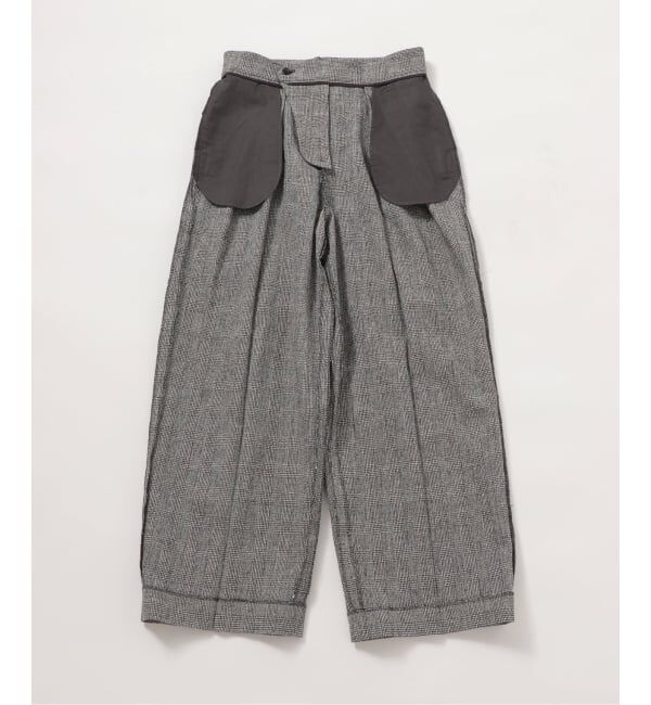 journal standard L'essage「【金子綾さん着用】ツイードグレンチェックパンツ」|スラックス|