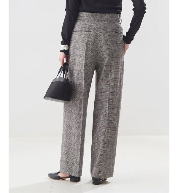 journal standard L'essage「【金子綾さん着用】ツイードグレンチェックパンツ」|スラックス|