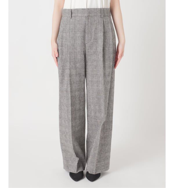 journal standard L'essage「【金子綾さん着用】ツイードグレンチェックパンツ」|スラックス|