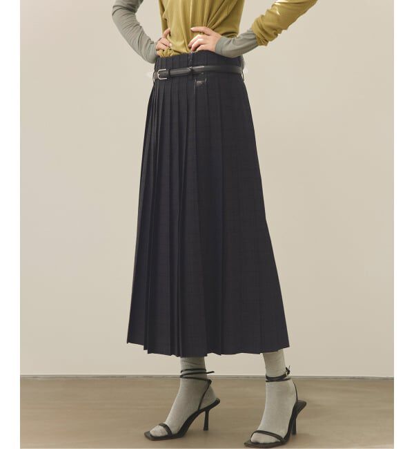 Glyph「Glyph Pleated Skirt」|スカート|グレー