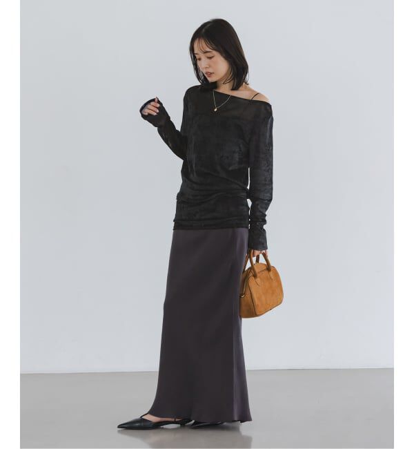 NOBLE「N.Jam/エヌジャム メッシュベロアTOP」|Tシャツ・カットソー|