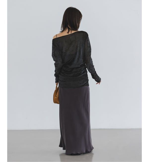 NOBLE「N.Jam/エヌジャム メッシュベロアTOP」|Tシャツ・カットソー|