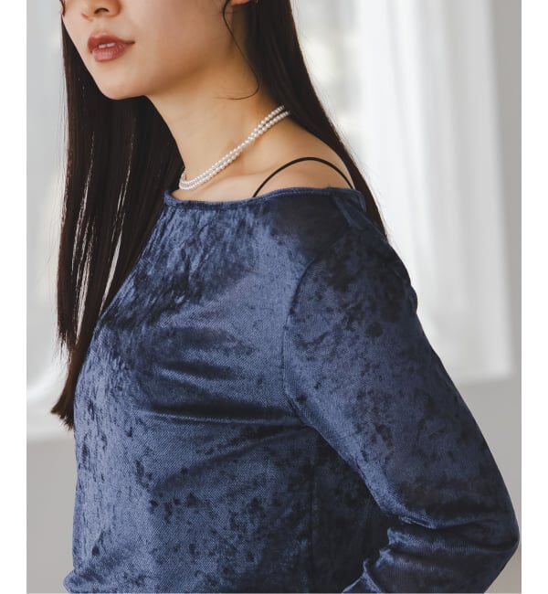 NOBLE「N.Jam/エヌジャム メッシュベロアTOP」|Tシャツ・カットソー|