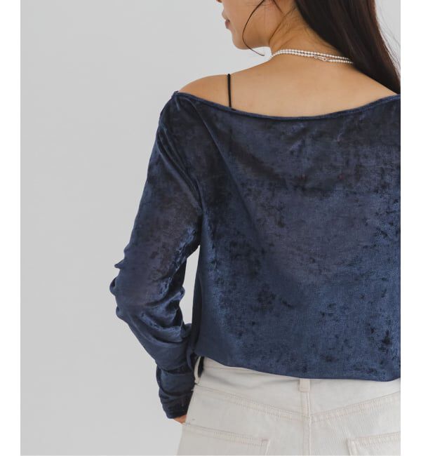 NOBLE「N.Jam/エヌジャム メッシュベロアTOP」|Tシャツ・カットソー|