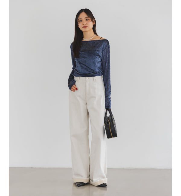 NOBLE「N.Jam/エヌジャム メッシュベロアTOP」|Tシャツ・カットソー|