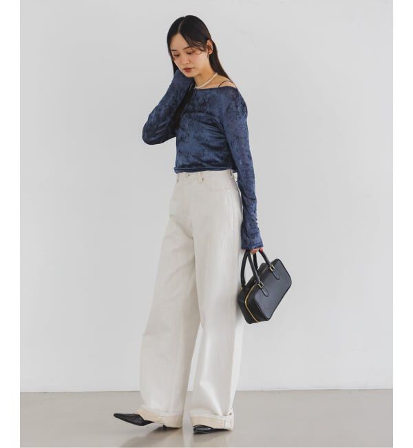 NOBLE「N.Jam/エヌジャム メッシュベロアTOP」|Tシャツ・カットソー|