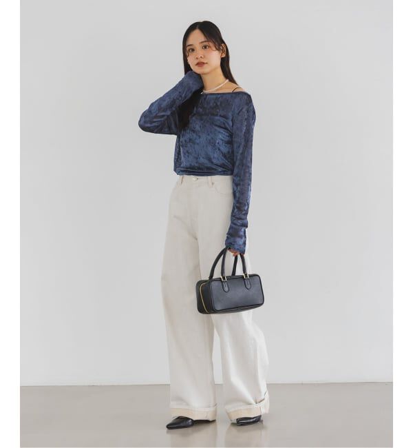 NOBLE「N.Jam/エヌジャム メッシュベロアTOP」|Tシャツ・カットソー|