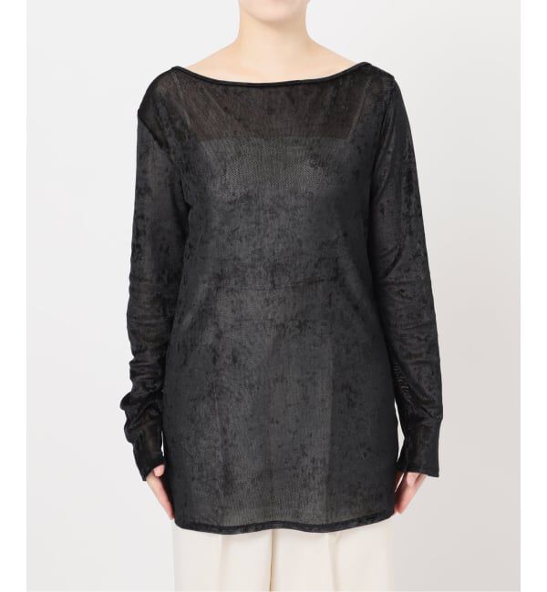 NOBLE「N.Jam/エヌジャム メッシュベロアTOP」|Tシャツ・カットソー|