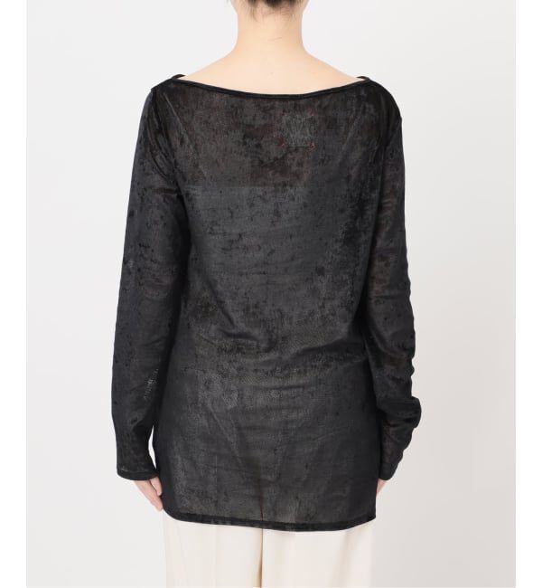 NOBLE「N.Jam/エヌジャム メッシュベロアTOP」|Tシャツ・カットソー|