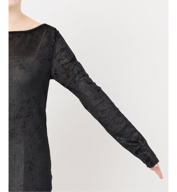 NOBLE「N.Jam/エヌジャム メッシュベロアTOP」|Tシャツ・カットソー|