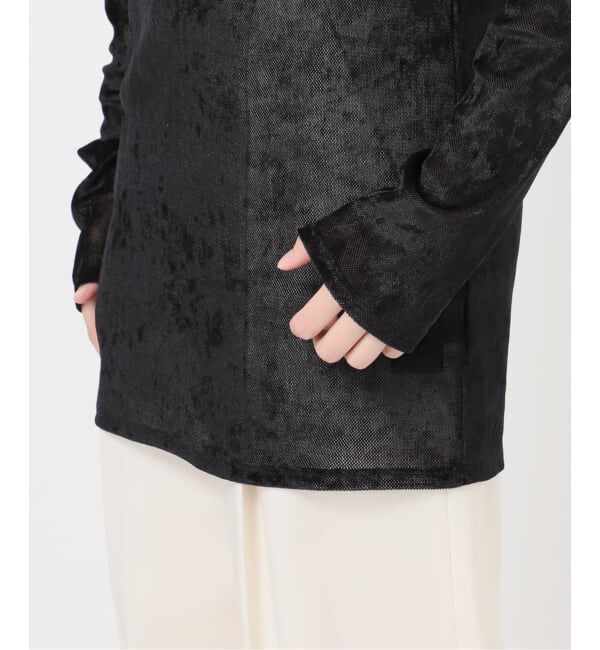 NOBLE「N.Jam/エヌジャム メッシュベロアTOP」|Tシャツ・カットソー|