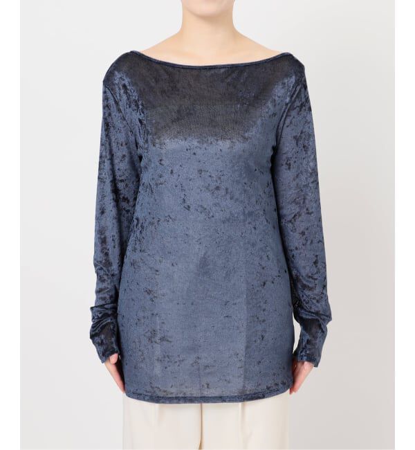 NOBLE「N.Jam/エヌジャム メッシュベロアTOP」|Tシャツ・カットソー|