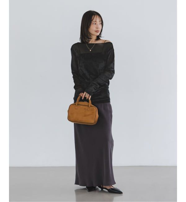 NOBLE「N.Jam/エヌジャム メッシュベロアTOP」|Tシャツ・カットソー|