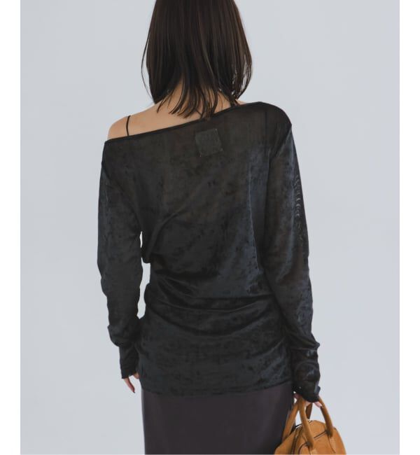 NOBLE「N.Jam/エヌジャム メッシュベロアTOP」|Tシャツ・カットソー|