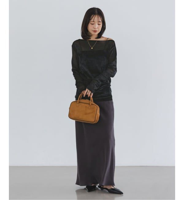 NOBLE「N.Jam/エヌジャム メッシュベロアTOP」|Tシャツ・カットソー|