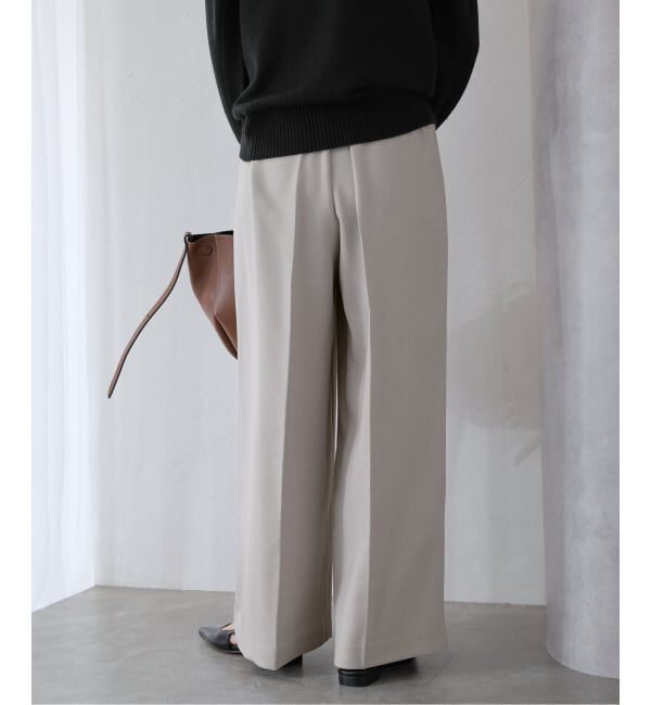  「ウーリーカルゼワイドパンツ」|スラックス|