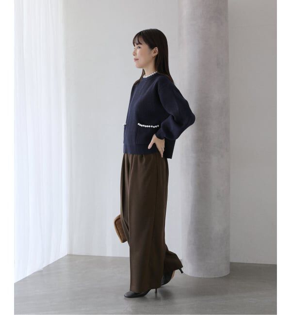  「ウーリーカルゼワイドパンツ」|スラックス|